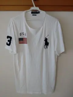 ビッグポニーPolo Ralph Lauren ホワイト Tシャツ L