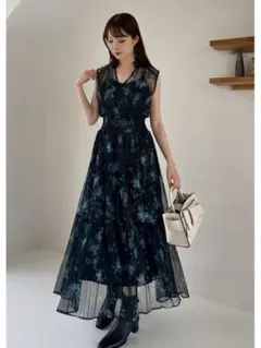 【2025SS】FRAY.IDシアーフラワープリーツワンピース