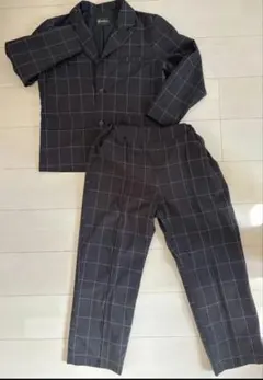 1度着用のみ✨デビロック　チェックスーツ上下　150