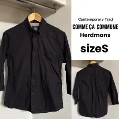 COMME CA COMMUNE 綿麻 コットンリネン製 七分袖 シャツのサムネイル