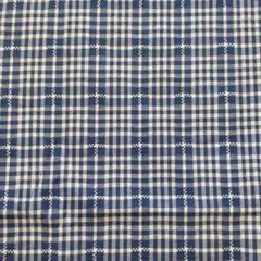 生地 　青チェック