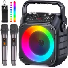 カラオケ ワイヤレスマイク２本 Bluetooth