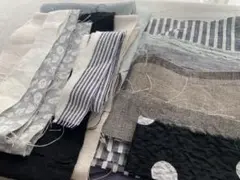麻、綿麻、綿生地の小さいハギレセット