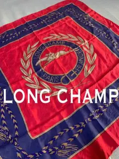 スカーフ　LONG CHAMP PARIS ロンシャン　レッドのサムネイル