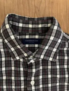 TOMORROWLAND チェック柄長袖シャツ S
