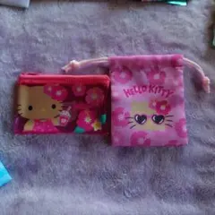 Hello Kitty サマーバケーション日焼けポーチと巾着の 2点セットのサムネイル