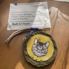 未使用最終値下げ！Ball＆Chain ラウンドポーチ・　キーストラップ
