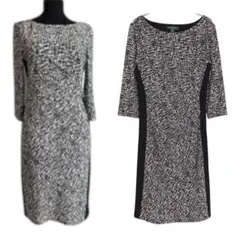 LAUREN RALPH LAUREN 総柄 美シルエット ワンピース 大人綺麗