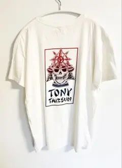 未使用　TONY TAIZSUN Tシャツ L ホワイト 侍 スカル