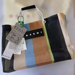 【新品未使用】MARNI MARKET ミニストライプ トートバッグのサムネイル
