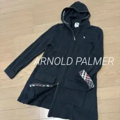 【アーノルドパーマー】ダブルジップパーカー　トレーナー　丈長め　チュニック丈　M