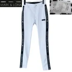 MARK & LONA ドクロタグ ロゴライン パンツ スキニー