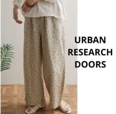 URBAN RESEARCH DOORS リネンドットイージーパンツ