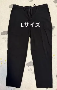 GU メンズ イージーアンクルパンツ L ブラック