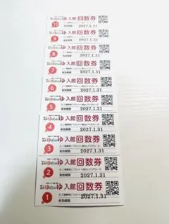 【金沢ゆめのゆ】入場回数券　10枚セット『2027年1月31日迄』