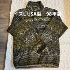 【USA製】1998年製 パタゴニア シースリーム柄 スナップT Lサイズ