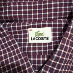 LACOSTE ラコステ 長袖シャツ チェック柄 メンズ
