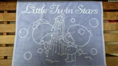 未使用　バスマットLittleTwinStars　リトルツインスターズ