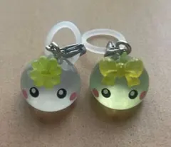 ほっぺちゃん めじるしアクセサリー 白 緑