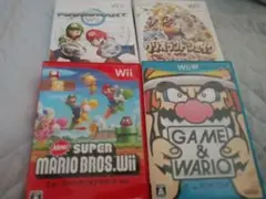 Wiiソフト4本セット マリオ ワリオ　動作品