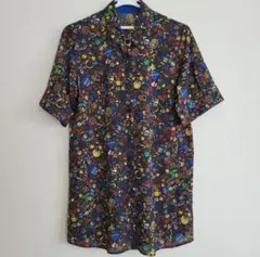 美品】TOPYS トピーズ 半袖シャツ 総柄 ブラック Lサイズ - メルカリ