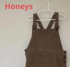 Honeys ハニーズ ブラウン コーデュロイ サロペット オーバーオールのサムネイル