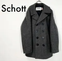 Schott  古着　肉厚　オーバーサイズ　Pコート メンズ ピーコート　グレーのサムネイル
