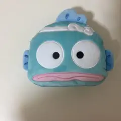 魚の顔のファスナー付きポーチ