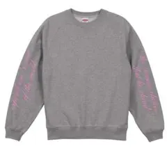 n634【複数購入可】トレーナー スウェット（裏パイル）ピンク 文字