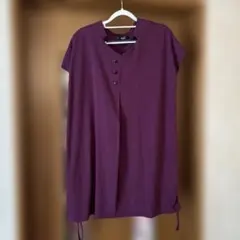 チュニック　フレンチスリーブ　【美品】大きいサイズのサムネイル