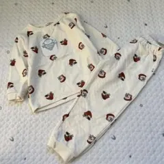 【8548】パンどろぼう　キルトパジャマ　新品　110cm 総柄