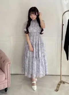 ラメフリル花柄OP evelyn