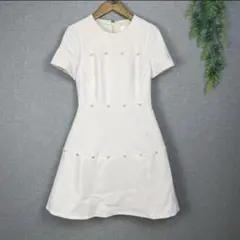 ☆新品☆ ケイトスペード 半袖ワンピース ストーンビジュー ピンク size0のサムネイル
