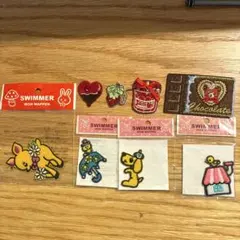 SWIMMER アイロンワッペン４枚セット（オマケ付き）