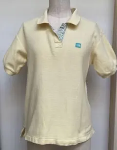THE NORTH FACE ポロシャツ 半袖　淡い黄色　L 90年代　日本製