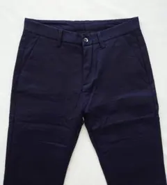 裏起毛スリムフィット コットンパンツ メンズL　黒　新品未使用　ノーブランド