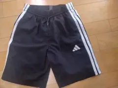 adidas ハーフパンツ 黒 ジュニア 160cm
