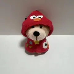 フ*ム様 USJ ユニバ エルモ くま キーホルダー ストラップ セサミストリー USJ セサミストリート ストラップ キーホルダー 3連 お団子