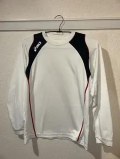 asics 長袖スポーツシャツ ホワイト