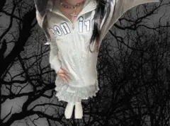 y2k 姫ギャル NANA 平成ギャル 平成女児 グランジ ジップパーカー