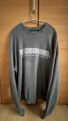 NEIGHBORHOOD クルーネック スウェット グレー Lのサムネイル