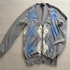 フレッドペリー アーガイル柄カーディガン