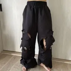 ハロウィン用　ダメージ加工ズボン