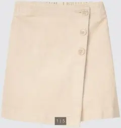 新品未使用★UNIQLO コーデュロイラップスカートパンツ Natural 白