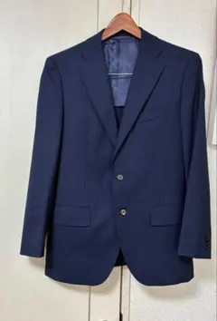 スーツカンパニー　濃紺系　シンプルなスーツ3点セット　春〜秋