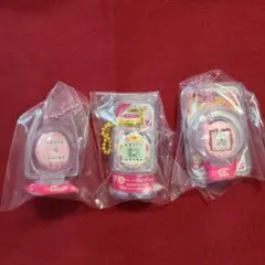 たまごっち　おかしなたまごボーロっち3　ふらわー　フリルぴんく　桃色　３点