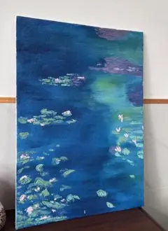 大型 アートパネル 抽象画 新緑 花畑 油彩 100×100 - メルカリ