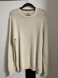 UNITED ARROWS アイボリー クルーネックニット（長袖）