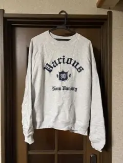 Variousカレッジラグランスウェット