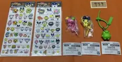 たまごっち　ガチャ　カラフルマルチチャーム　4サイズステッカー　まめっち